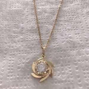 Zircon GF necklace 10”